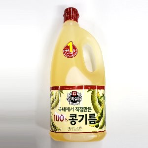 백설 콩기름 1.8L / 국내에서 직접만든 100% 콩기름 / 백설 식용유