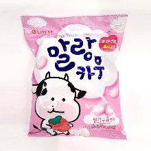 롯데 말랑카우 딸기우유 캔디 대용량 158g / 말랑카우 / 캔디 / 카라멜